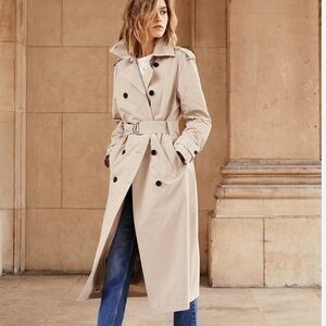 Mint Velvet - Beige Trench Coat, Size M